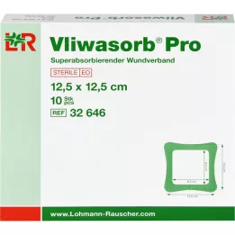 VLIWASORB Pro superabsorb.comp.sterile 12,5x12,5 cm, 10 pcs