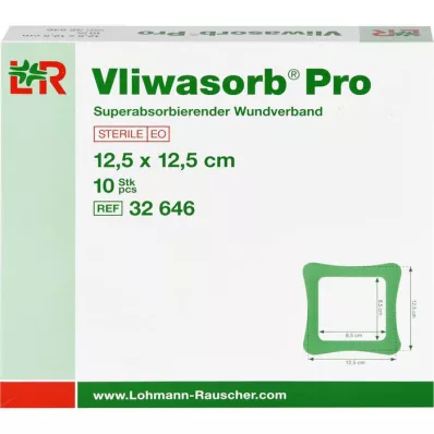 VLIWASORB Pro superabsorb.comp.sterile 12,5x12,5 cm, 10 pcs