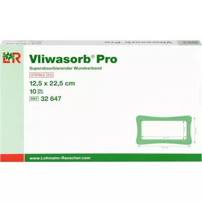 VLIWASORB Pro superabsorb.comp.sterile 12,5x22,5 cm, 10 pcs
