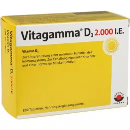 VITAGAMMA D3 2.000 U.I. Vitamina D3 NEM Comprimidos, 200 unid