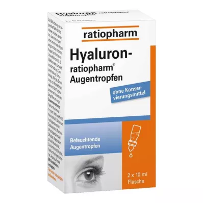 Colírio Hyaluron-ratiopharm®, 2x10 ml