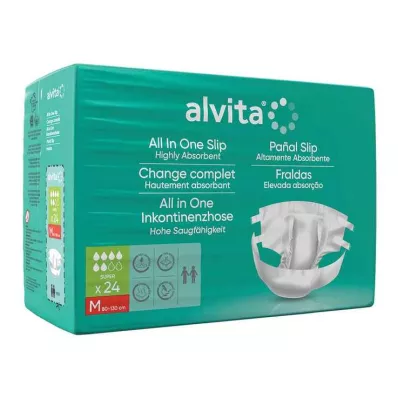 ALVITA Calças para incontinência tudo-em-um dia super médio, 24 unidades ALVITA Calças para incontinência tudo-em-um dia super médio, 24 unidades