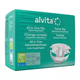 ALVITA Calças para incontinência tudo-em-um dia super grande, 24 unidades