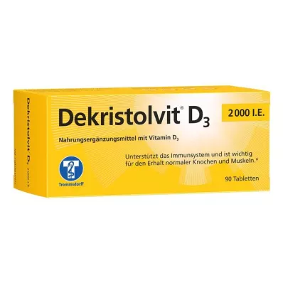 DEKRISTOLVIT D3 2.000 U.I. Comprimidos, 90 unid DEKRISTOLVIT D3 2.000 U.I. Comprimidos, 90 unid
