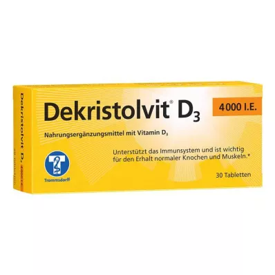 DEKRISTOLVIT D3 4.000 U.I. Comprimidos, 30 unid DEKRISTOLVIT D3 4.000 U.I. Comprimidos, 30 unid