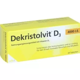 DEKRISTOLVIT D3 4.000 U.I. Comprimidos, 60 unid