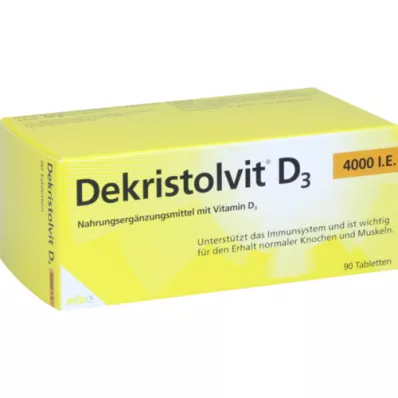 DEKRISTOLVIT D3 4.000 U.I. Comprimidos, 90 unid