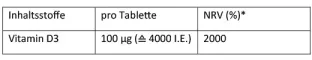 Instructions for use for Dekristolvit D3 comprimidos de 4.000 UI, 90 unidades - 3