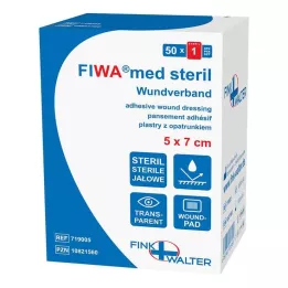 WUNDVERBAND estéril 5x7 cm transparente, 50 unidades