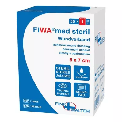 WUNDVERBAND estéril 5x7 cm transparente, 50 unidades WUNDVERBAND estéril 5x7 cm transparente, 50 unidades