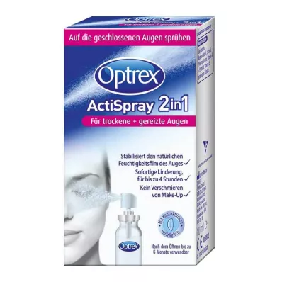 OPTREX ActiSpray 2em1 para olhos secos+irritados, 10 ml OPTREX ActiSpray 2em1 para olhos secos+irritados, 10 ml