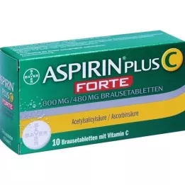 ASPIRIN plus C forte 800 mg/480 mg comprimidos efervescentes, 10 unid