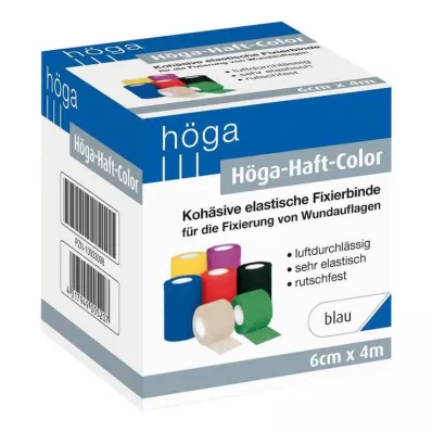 Curativo fixador de cor Höga Haft, 6 cm x 4 m, azul, 1 unidade Curativo fixador de cor Höga Haft, 6 cm x 4 m, azul, 1 unidade