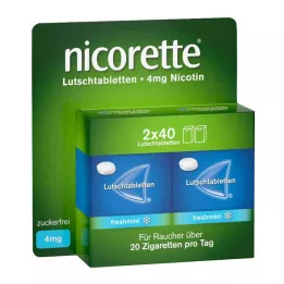 NICORETTE pastilhas de hortelã fresca 4 mg prensadas, 80 unid