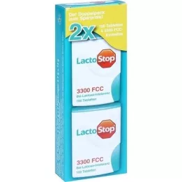 LACTOSTOP 3.300 FCC Tablets click dispenser Dop.Pa., 2X100 pcs