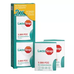 LACTOSTOP 3.300 FCC Tablets click dispenser Dop.Pa., 2X100 pcs