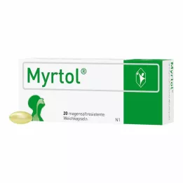 MYRTOL Cápsulas moles com revestimento entérico, 20 unidades