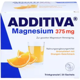 ADDITIVA Sachês de magnésio 375 mg laranja, 20 unid
