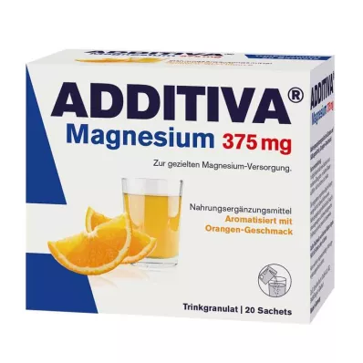 ADDITIVA Sachês de magnésio 375 mg laranja, 20 unid