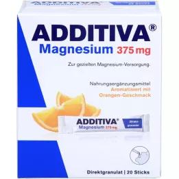 ADDITIVA Magnésio 375 mg sticks laranja, 20 unid