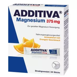ADDITIVA Magnésio 375 mg sticks laranja, 20 unid