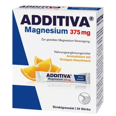 ADDITIVA Magnésio 375 mg sticks laranja, 20 unid