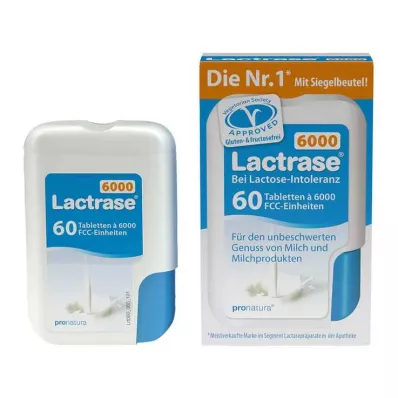 LACTRASE 6.000 FCC Comprimidos em dispensador de clique, 60 unidades