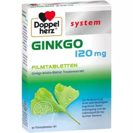 DOPPELHERZ Ginkgo 120 mg sistema comprimidos revestidos por película, 30 unid