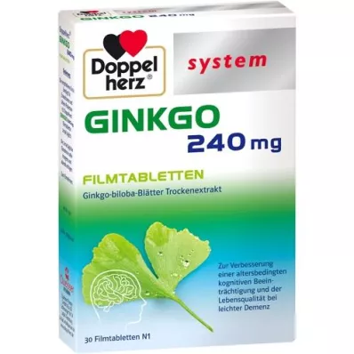 DOPPELHERZ Ginkgo 240 mg sistema comprimidos revestidos por película, 30 unid