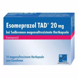 ESOMEPRAZOL TAD 20 mg para azia msr.cápsulas duras, 14 unid