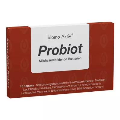 BIOMO Cápsulas probióticas activas, 15 unid BIOMO Cápsulas probióticas activas, 15 unid