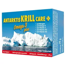 ANTARKTIS Cápsulas de Krill Care, 60 Cápsulas