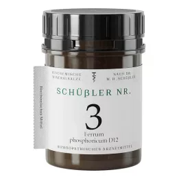 SCHÜSSLER N.º 3 Ferrum phosphoricum D 12 Comprimidos, 400 Cápsulas