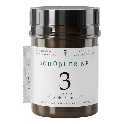 Schüssler No.3 Ferrum fosforicum D 12 comprimidos, 400 unid