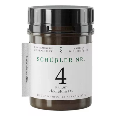 SCHÜSSLER N.º 4 Clorato de potássio D 6 Comprimidos, 400 Cápsulas SCHÜSSLER N.º 4 Clorato de potássio D 6 Comprimidos, 400 Cápsulas