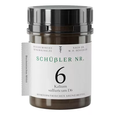 SCHÜSSLER No.6 Potassium sulphuricum D 6 Tablets, 400 Capsules SCHÜSSLER No.6 Potassium sulphuricum D 6 Tablets, 400 Capsules