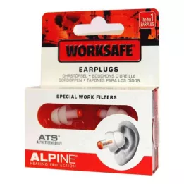 Tampões auditivos Alpine Worksafe (2 unidades)