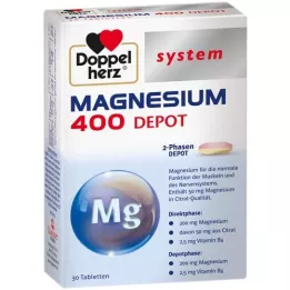 DOPPELHERZ Magnésio 400 Depot sistema Comprimidos, 30 Cápsulas