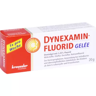 DYNEXAMINFLUORID Gel de gelatina dentária, 20 g