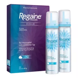 REGAINE Mulheres Espuma 50 mg/g, 2X60 g