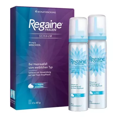 Regaine Espuma Feminina 50 mg/g, 2X60 g