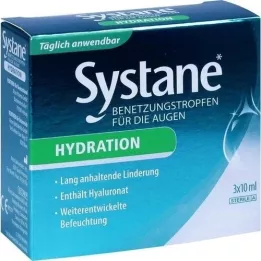 SYSTANE HYDRATION Gotas humidificantes para os olhos, 3X10 ml