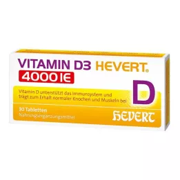 VITAMIN D3 HEVERT 4.000 comprimidos I.U., 30 unid
