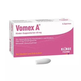 VOMEX Supositórios pediátricos 40 mg, 5 unidades