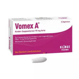 VOMEX A Supositórios pediátricos 70 mg forte, 5 unid