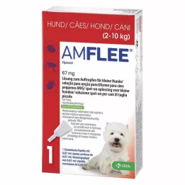 Amflee 67 mg para cães pequenos, 3 unidades