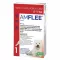 AMFLEE 67 mg solução para unção punctiforme para cães pequenos de 2-10kg, 3 unidades