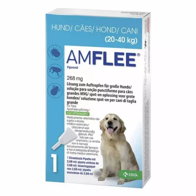 Amflee 268 mg Spot-On para cães grandes, 3 unidades Amflee 268 mg Spot-On para cães grandes, 3 unidades