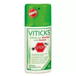 VITICKS Proteção contra mosquitos e carraças, frasco de spray, 100 ml