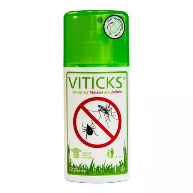 VITICKS Frasco spray de proteção contra mosquitos e carrapatos, 100 ml